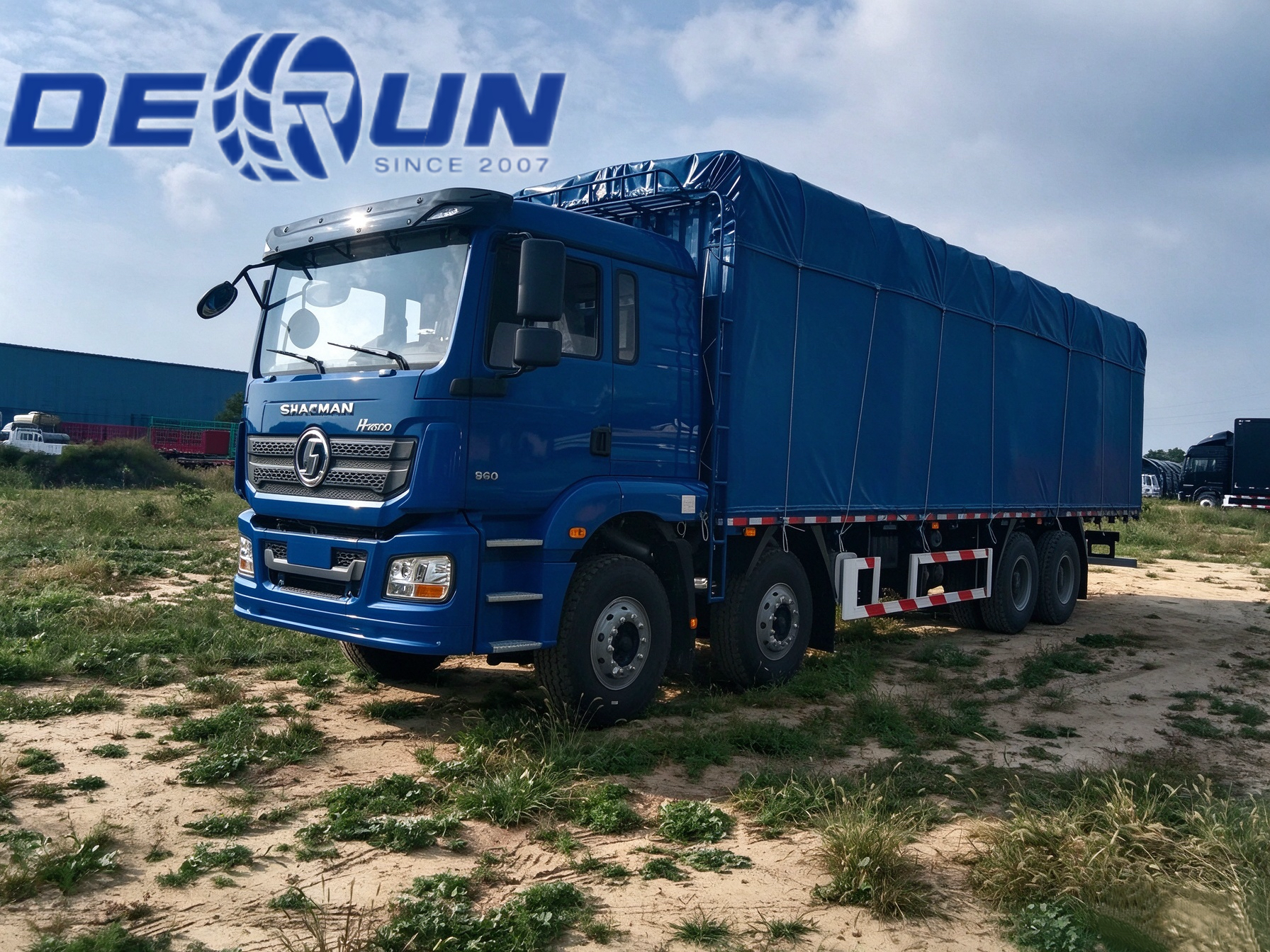 A Shacman H3000 8x4 billenőkocsit Ghánába szállítják