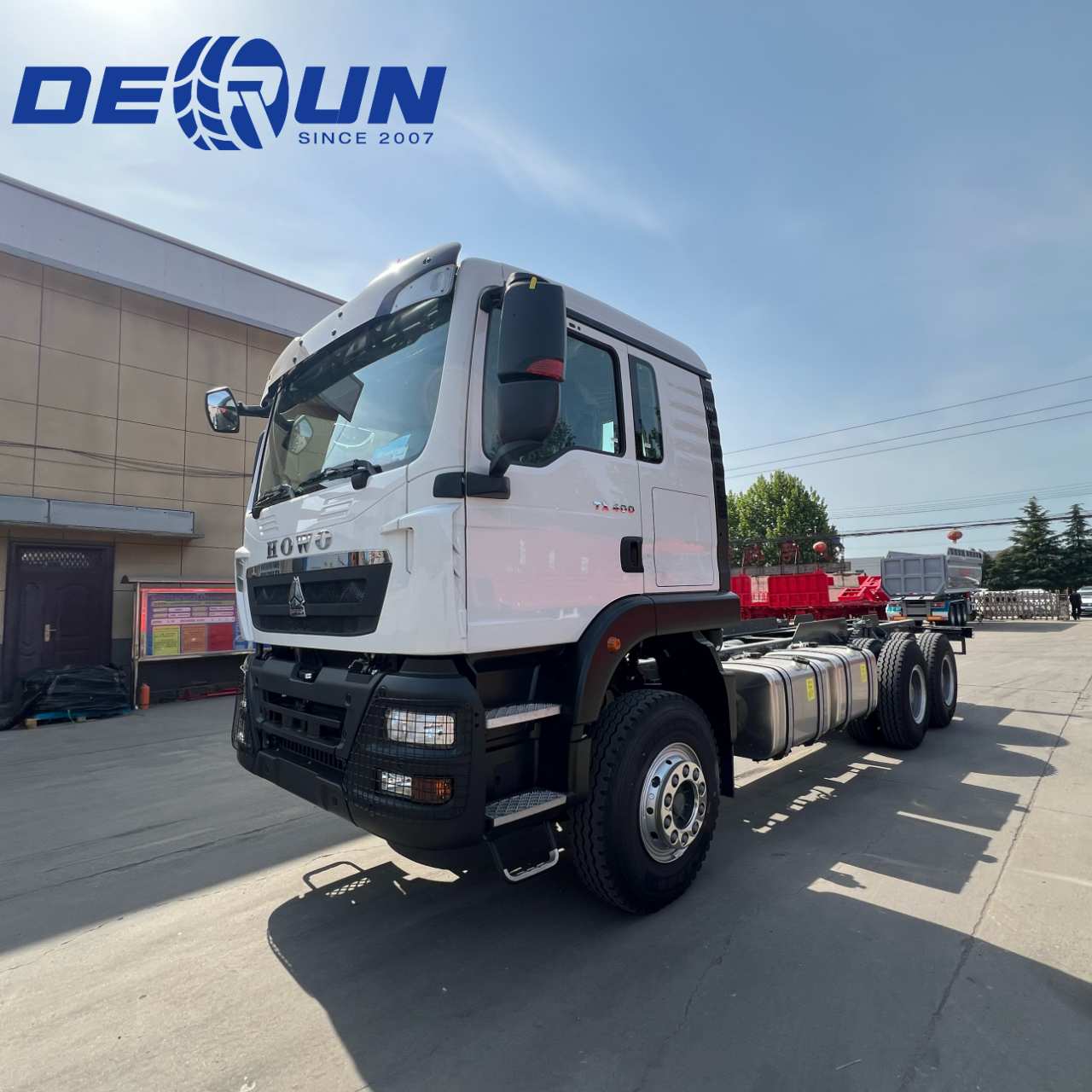 Sinotruk Howo 6x4 TX rakományvázos teherautó Etiópiára